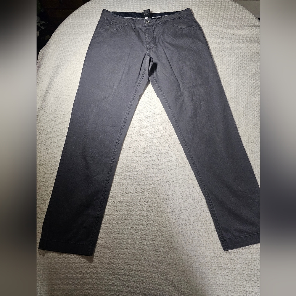 Mens Gray Khaki Pants 34x32